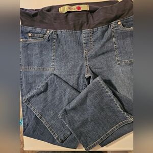 Women's MOE Blue Maternity Jeans XL